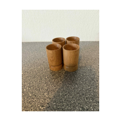 ggebger st i mahogni eller eg  4 stk, hnddrejet og olieret