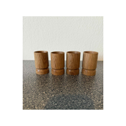 ggebger st i mahogni eller eg  4 stk, hnddrejet og olieret