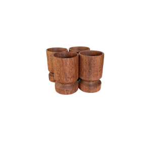 ggebger st i mahogni eller eg  4 stk, hnddrejet og olieret