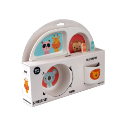 Bobo spisest i melamin. 4 rums. Fra Barbo-Toys