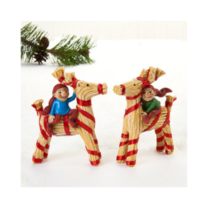 Bramming-nisse i polyresin p halmbuk  ca. 12 cm