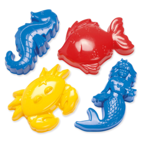 Dantoy sandforme. Havdyr. St a 4 stk. Fra 2 r+