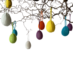 Hjemmehklede pskeg. 4,8 cm og 6 cm. Mange forskellige farver