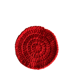 Hklede vatrondeller-makeuprondeller. Str.ca 7 cm. 100% bomuld