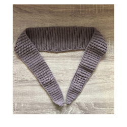 Hklet trklde-scarf. Lille model. 100% Merino Uld
