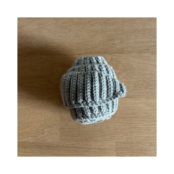 Hklet trklde-scarf. Lille model. 100% Merino Uld