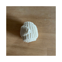 Hklet trklde-scarf. Lille model. 100% Merino Uld