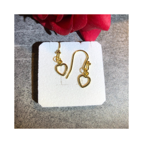 Hngereringe forgyldte med hjerte