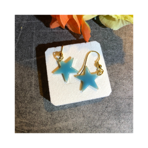 Hngereringe forgyldt m/stjerne vedhng