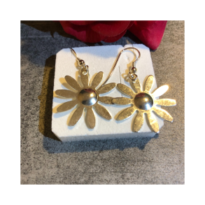 Hngerering med forslvet blomst 25 mm. Nikkelfri