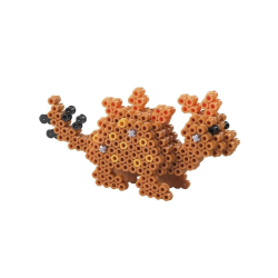 Hama midi perler. Gaveske. 3D st med Dinosaur. Fra 5+