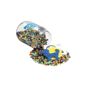 Hama midi perler. 7000 stk og 2 perleplader, stiftplader. Mix farver