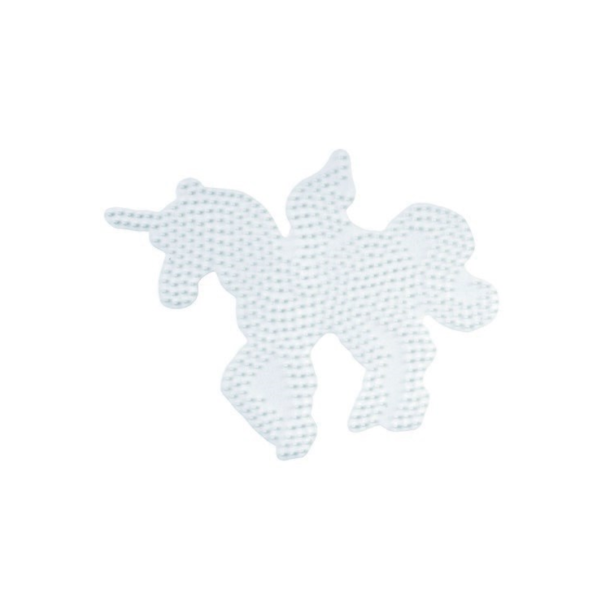 Hama midi perleplade, stiftplade. Unicorn, fantasi hest. Str. ca 16x16 cm