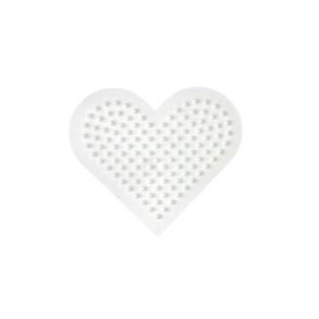 Hama midi perleplade, stiftplade. Hjerte. Str. ca 8 cm