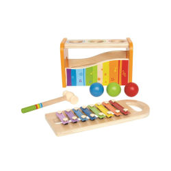 Hammerbnk og xylofon i tr. Hape. Fra 12 mdr +
