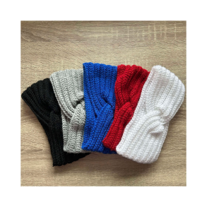 Hklede pandebnd. 100% akryl. Til brn og voksne