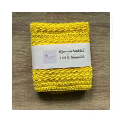 Hklet karklud-klud 100% bomuld. Hjemmehklede