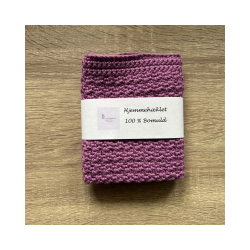 Hklet karklud-klud 100% bomuld. Hjemmehklede