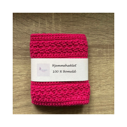 Hklet karklud-klud 100% bomuld. Hjemmehklede