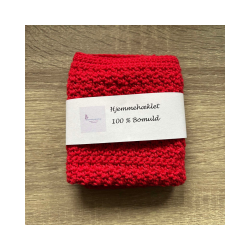 Hklet karklud-klud 100% bomuld. Hjemmehklede