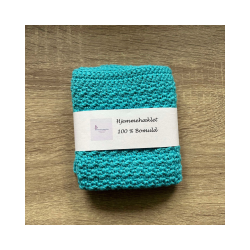 Hklet karklud-klud 100% bomuld. Hjemmehklede