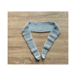 Hklet trklde-scarf. Lille model. 100% Merino Uld