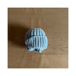 Hklet trklde-scarf. Lille model. 100% Merino Uld