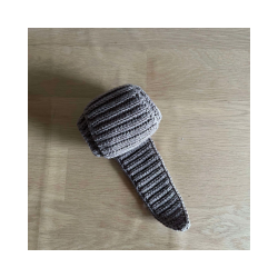 Hklet trklde-scarf. Lille model. 100% Merino Uld