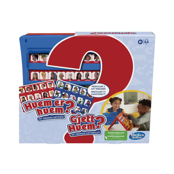 Hvem er hvem spil fra Hasbro. For 2 spillere. Fra 6 r