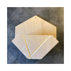 Kaffefilterholder i tr. Ubehandlet birke finr. Str ca 20x20 cm 