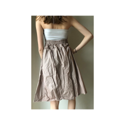 Kort kjole. Gr m/sm prikker. Mrk: iriot. Fes i str M &amp; L