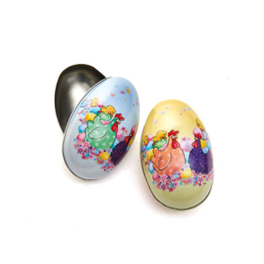 Pskeg i metal med pobra Giddy-birds. Str. 8x13 cm