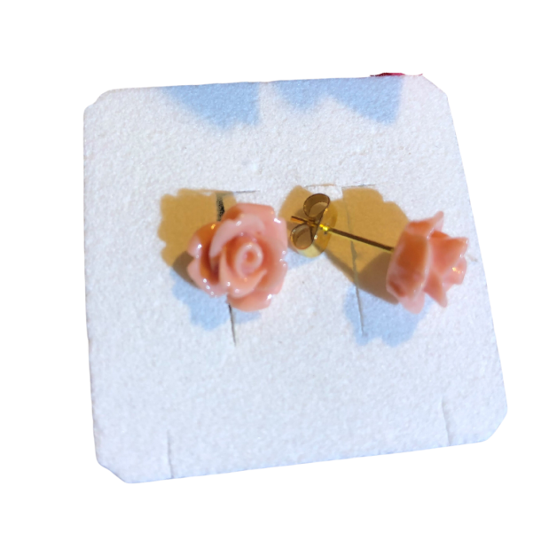 restik forgyldt m/lyserd rose 10 mm
