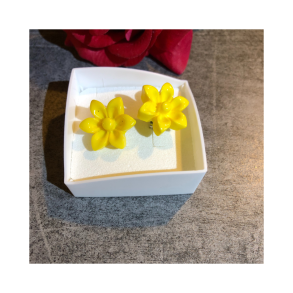 restik med gul solblomst. Kirurgisk stl. Str. blomst 17x6mm