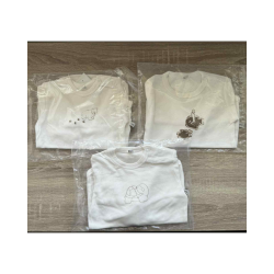 Pippi baby bodystocking. Creme hvid. Med lange rmer