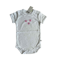 Pippi baby bodystocking. Med korte rmer. Hvid.