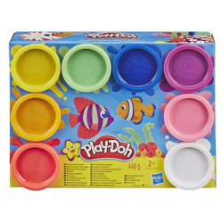 Play-Doh modellervoks. Pk med 8 stk ass.farver. Fra 2+