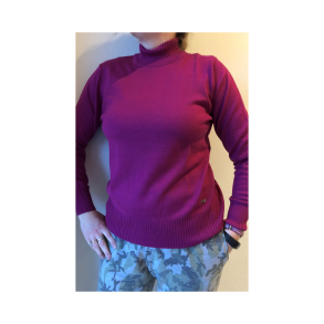 Sweatshirt/Pullover cerise Mrk: Delmod. Fes i str. 42+44+48+50