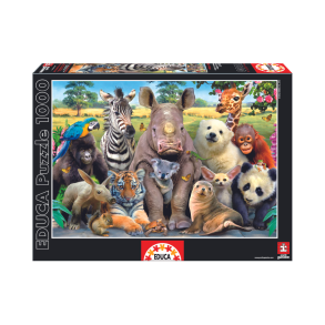 Puslespil. 1000 brikker. Motiv It's a class photo. Fra Educa