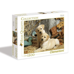 Puslespil. 1500 brikker. Motiv Hunting Dogs. Fra Clementoni