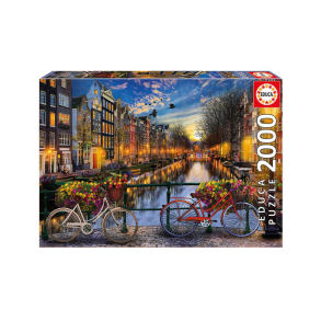 Puslespil. 2000 brikker. Motiv Amsterdam. Fra Educa