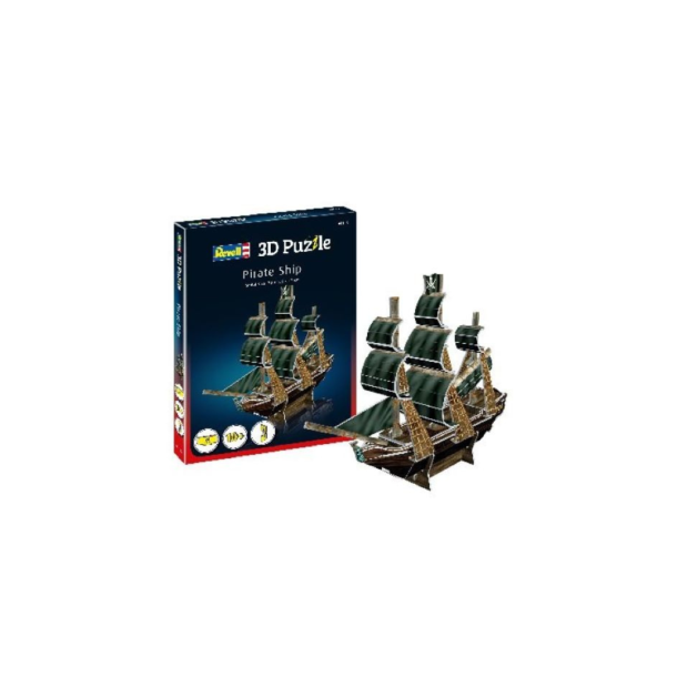Puslespil 3D. Model: Piratskib. 24 dele. 