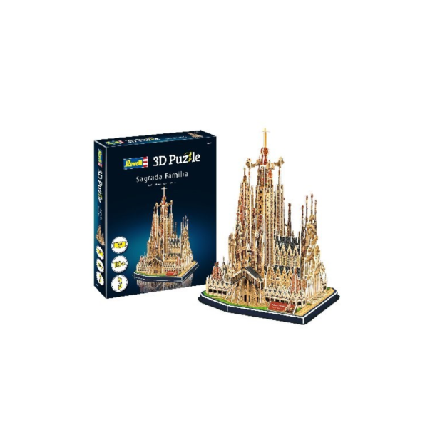 Sagrada Familia 3D puslespil. 184 dele. Modelstr: 25x20x33 cm