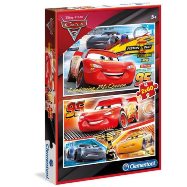 Disney Cars 3 puslespil. Special Collection 2x60 brikker
