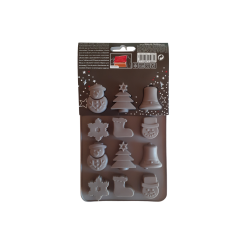 Chokoladeform silikone. 12 Julefigurer