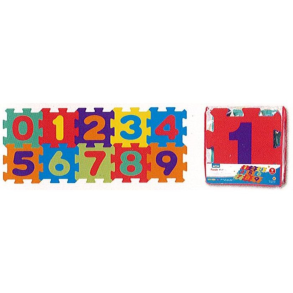 Gulvpuslespil med tal. Skummtte. Fra 3+