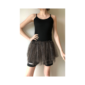 Kjole med leopard tylskrt. Vurderet str. S/M