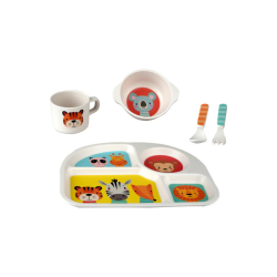 Bobo spisest i melamin. 4 rums. Fra Barbo-Toys