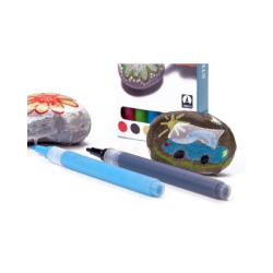 Sten tusch. Pk a 6 stk. Forskellige farver