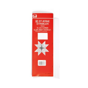 Stjernestrimler  Hvide  15 mm  80 stk. i pakke